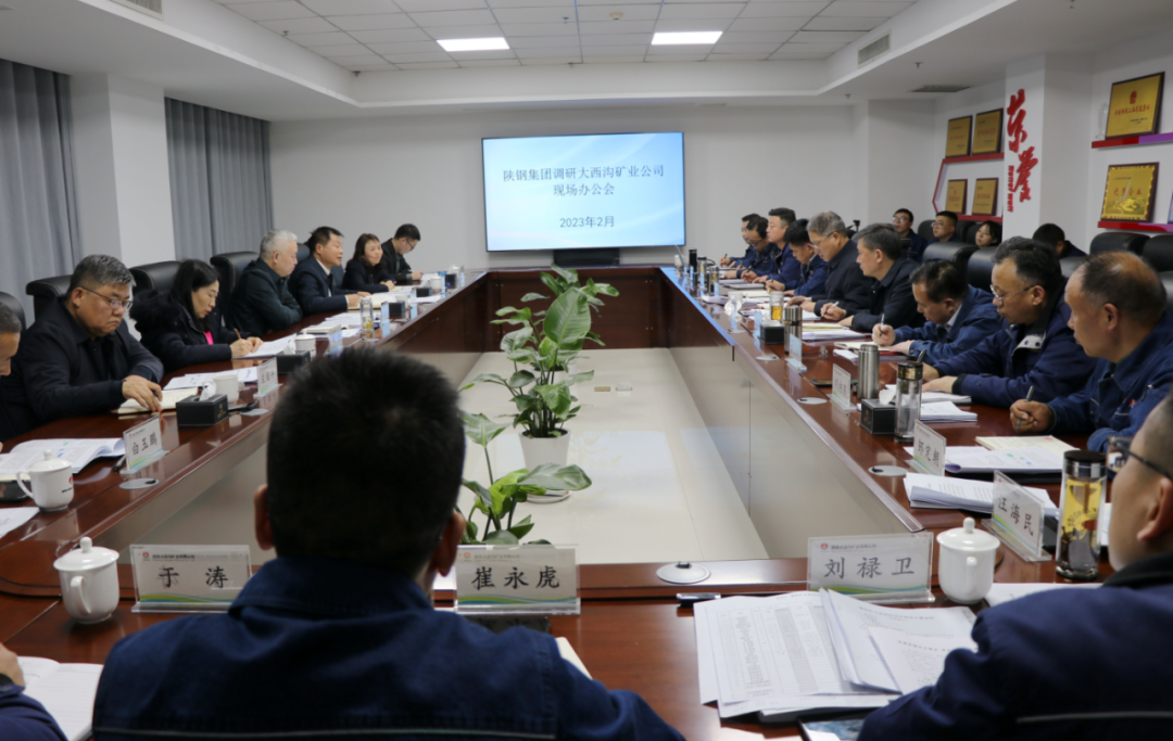 陜鋼集團召開大西溝菱鐵礦低成本開發(fā)領(lǐng)導(dǎo)小組會議