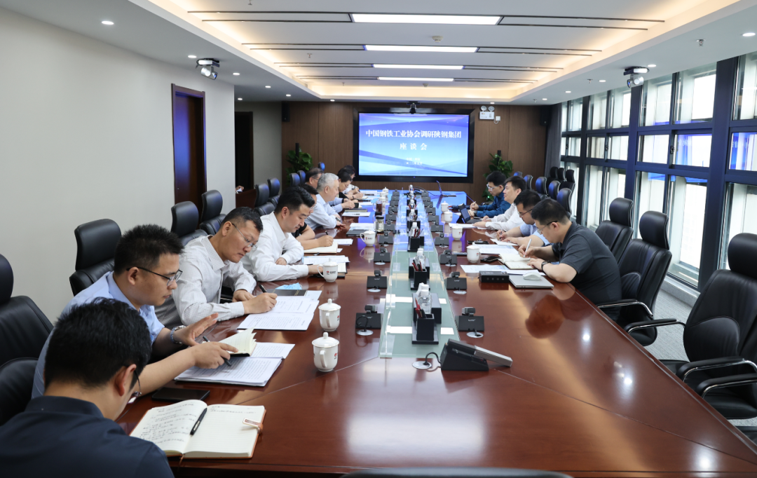 中國鋼鐵工業(yè)協(xié)會黨委副書記、副會長兼秘書長姜維來陜鋼集團(tuán)座談交流
