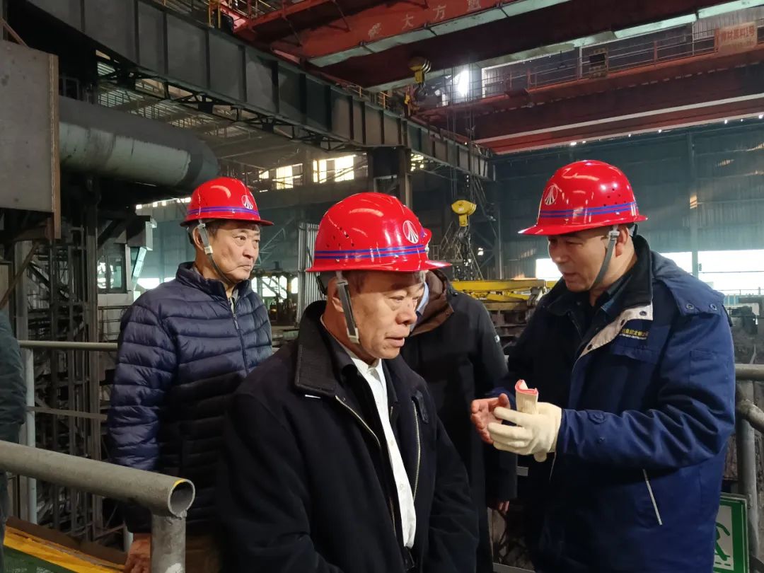 中國金屬學會王天義一行到陜鋼集團龍鋼公司調研指導工作