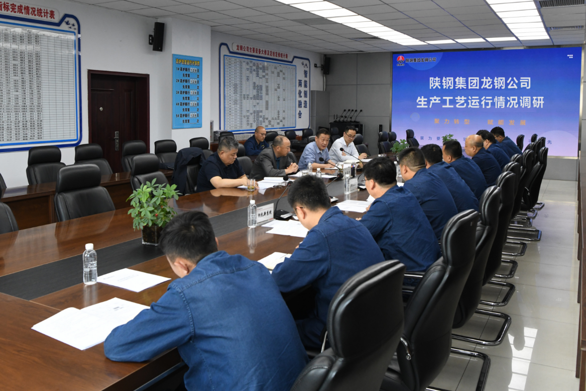 杜東興、習紅斌一行到龍鋼公司調研