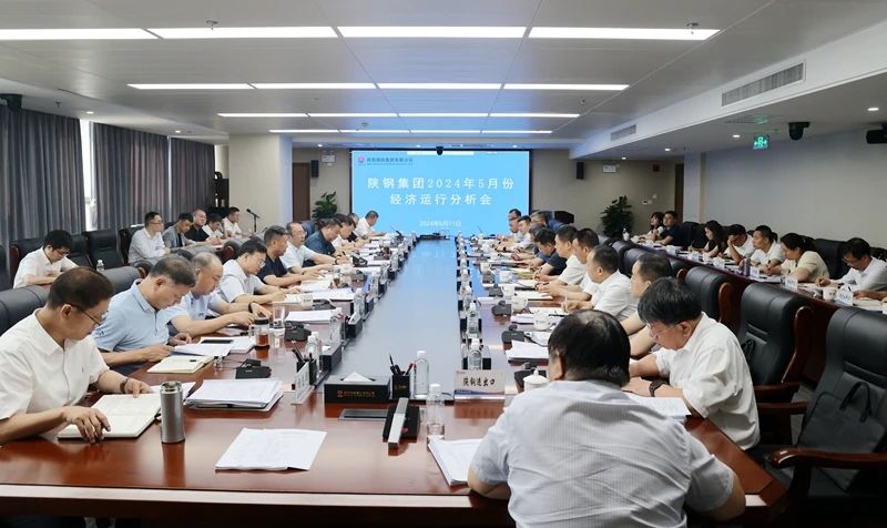 杜平參加陜鋼集團5月份經濟運行分析會